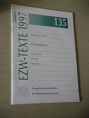 Bild des Verkufers fr Die Chaostheorie. Geschichte. Gestalt. Rezeption zum Verkauf von Versandantiquariat Rainer Kocherscheidt