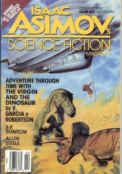 Image du vendeur pour Isaac ASIMOV'S Science Fiction: February, Feb. 1992 mis en vente par Books from the Crypt