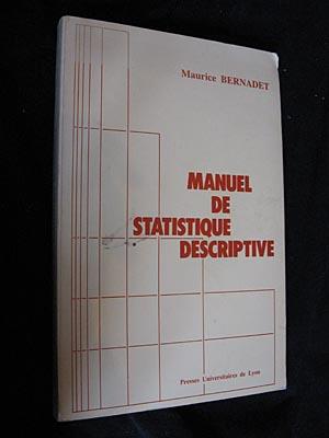 Image du vendeur pour Manuel de statistique descriptive mis en vente par Abraxas-libris