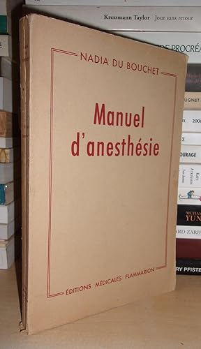 MANUEL D'ANESTHESIE