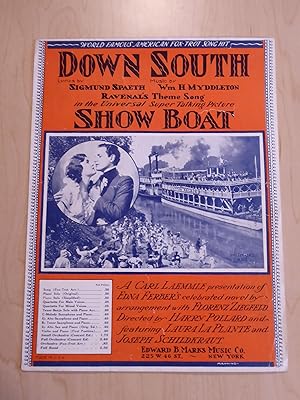 Down South from the Movie Show Boat [ Vintage Sheet Music ]