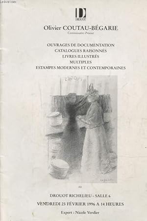 Immagine del venditore per OUVRAGES DE DOCUMENTATION CATALOGUES RAISONNES LIVRES ILLUSTRES MULTIPLES ESTAMPES MODERNES ET CONTEMPORAINES venduto da Le-Livre