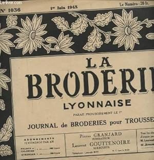 Bild des Verkufers fr LA BRODERIE LYONNAISE N1036 : BAVOIR - MONNOGRAMMES POUR SERVIETTES. zum Verkauf von Le-Livre