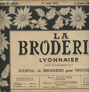 Bild des Verkufers fr LA BRODERIE LYONNAISE N1038 : BAVOIR - ANGLES POUR POCHETTES. zum Verkauf von Le-Livre