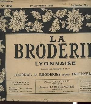 Bild des Verkufers fr LA BRODERIE LYONNAISE N1041 : ECUSSON F. M. DRAP ET TAIE. zum Verkauf von Le-Livre