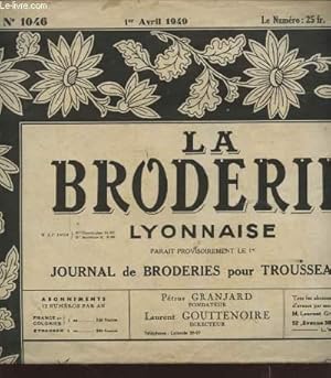 Bild des Verkufers fr LA BRODERIE LYONNAISE N1046 : M.P. POUR SERVIETTE. zum Verkauf von Le-Livre