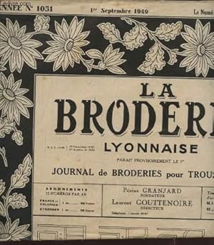 Bild des Verkufers fr LA BRODERIE LYONNAISE N1051 : ALPHABET DOUBLE FORMANT ECUSSON POUR SERVIETTE zum Verkauf von Le-Livre