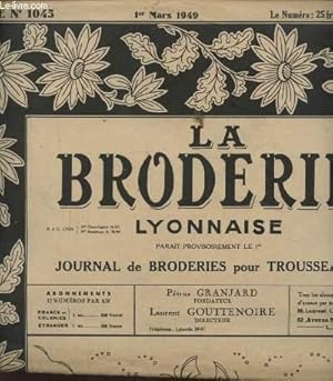Bild des Verkufers fr LA BRODERIE LYONNAISE N1045 : 4 GARNITURES POUR LINGERIE. zum Verkauf von Le-Livre