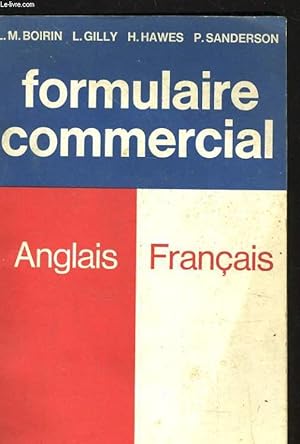 Seller image for FORMULAIRE COMMERCIAL ANGLAIS FRANCAIS for sale by Le-Livre