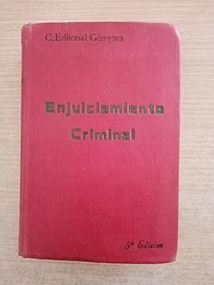 Imagen del vendedor de LEY DE ENJUICIAMIENTO CRIMINAL DE 14 DE SEPTIEMBRE DE 1882 (Leyes de Enjuiciamiento criminal y del Jurado) a la venta por Gibbon Libreria