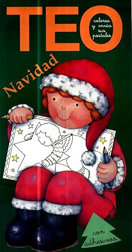 Teo Colorea y Envia sus Postales Navidad