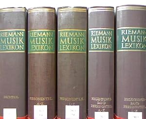Riemann Musik Lexikon. Bände 1 bis 3 und 2 Ergänzungsbände (5 Bücher, komplett!). Sachteil, Perso...