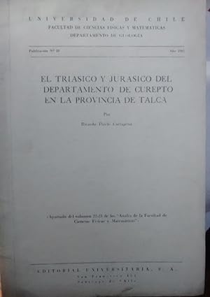 El triásico y jurásico del departamento de Curepto en la provincia de Talca