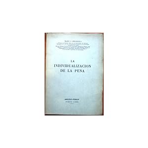 Seller image for La individualizacin de la pena for sale by Librera Salamb