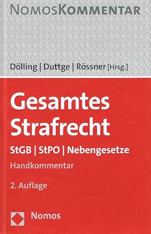 Seller image for Gesamtes Strafrecht StGB - StPO - Nebengesetze ; Handkommentar for sale by Antiquariat Lcke, Einzelunternehmung
