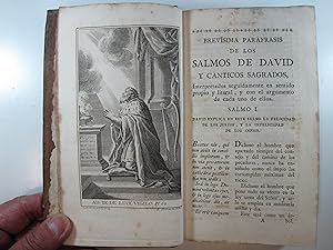 Seller image for LOS SALMOS DE DAVID Y CANTICOS SAGRADOS INTERPRETADOS EN UNA BREVISIMA PARAFRASIS EN SENTIDO PROPIO Y LITERAL for sale by Costa LLibreter