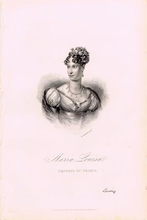 Maria Louisa, Empress of France (Steel Engraving)