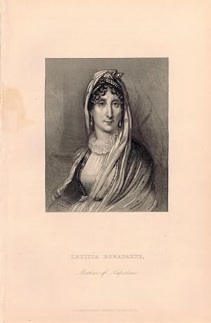 Letitia Bonaparte, Mother of Napoleon (Steel Engraving)