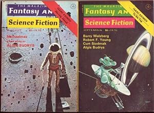 Seller image for The Magazine of Fantasy and Science Fiction August & September 1976, 2 issues featuring "Michaelmas" by Algis Budrys, + The Cinderella Machine, The Purple Pterodactyls, The Lady and the Merman, Milton Inglorious, +++ for sale by Nessa Books