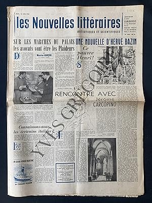 LES NOUVELLES LITTERAIRES-N°1606-12 JUIN 1958