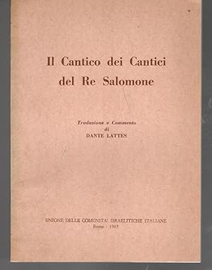 Immagine del venditore per Il Cantico Dei Cantici Del Re Salomone venduto da BookStore Jerusalem