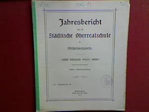 Seller image for Schulnachrichten. - in : Jahresbericht ber die Stdtische Ober-Realschule zu Wilhelmshaven Schuljahr 1910/11 (Progr.Nr. 464) for sale by books4less (Versandantiquariat Petra Gros GmbH & Co. KG)