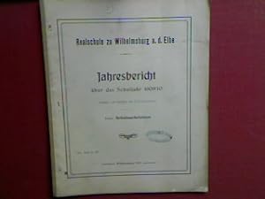 Seller image for Schulnachrichten. - Realschule zu Wilhelmsburg a.d. Elbe - Jahresbericht ber das Schuljahr 1909/10 (Progr.Nr. 459) for sale by books4less (Versandantiquariat Petra Gros GmbH & Co. KG)