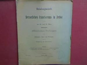 Bild des Verkufers fr Auswahl einiger Schulreden./ Schulnachrichten von Ostern 1881 bis 1882. - in : Einladungsschrift des Herzoglichen Francisceums in Zerbst zu dem am 30. und 31. Mrz abzuhaltenden ffentlichen Prfungen der Gymnasial-, Real- und Vorklassen und der Entlassung der Abiturienten (Progr.Nr. 606) zum Verkauf von books4less (Versandantiquariat Petra Gros GmbH & Co. KG)