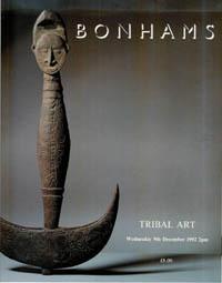 (Auction Catalogue) Bonhams, December 9, 1992. TRIBAL ART
