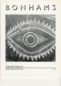 (Auction Catalogue) Bonhams, October 10, 1991. TRIBAL AND ASIAN ART