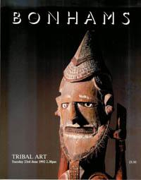 (Auction Catalogue) Bonhams, June 23, 1992. TRIBAL ART