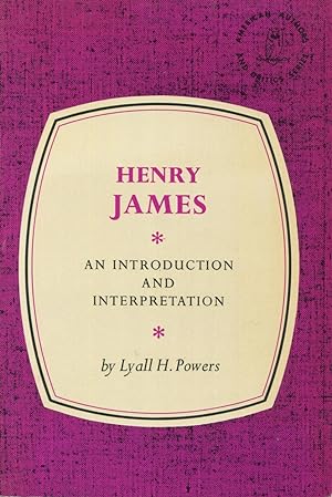 Seller image for Henry James: An Introduction And Interpretation for sale by Kenneth A. Himber