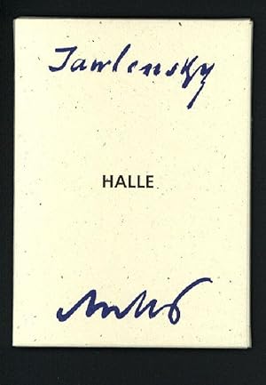 Imagen del vendedor de Jawlensky-Halle-Antes, "Ausstellungskatalog" 1. Mrz bis 11. Mai 1997 in der Staatlichen Galerie Moritzburg Halle, Landesmuseum Sachsen-Anhalt. a la venta por Stader Kunst-Buch-Kabinett ILAB