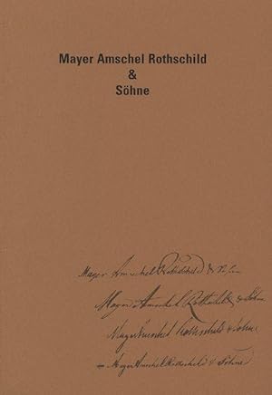 Mayer Amschel Rothschild & Söhne. Texte und Abbildungen zur gleichnamigen Dauerausstellung im Jüd...