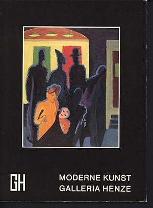 Bild des Verkufers fr GH. Moderne Kunst Galleria Henze. Katalog 29. Gemlde Skulpturen Aquarelle Zeichnungen Druckgraphik. Arbeiten u. a. von Campendonk, Kirchner, Munch, Nolde, Schmidt-Rottluff, Beckmann, Pechstein, Purrmann, Kokoschka, Vallaton, Wiegers, de Segonzac, Schlemmer, Werefkin, Chagall, Bargheer, Francis, Nesch, Baumeister, Bott, Nicholson, Schumacher, Lapicque, Winter, Tobey, Schultze, Music, Altenbourg, Jrgen-Fischer, Hppi, Jger, Hrdlicka, Brodwolf, Werthmann. zum Verkauf von Stader Kunst-Buch-Kabinett ILAB