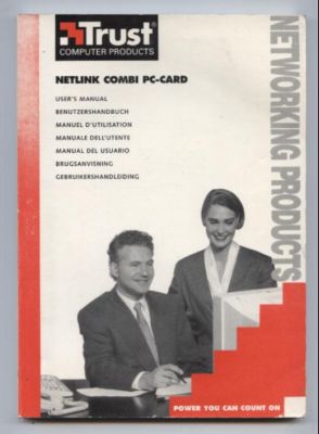 Trust. Netlink Combi PC-Card. Version 1.0. User s Manual. Benutzerhandbuch, Manuel d Utilisation,...