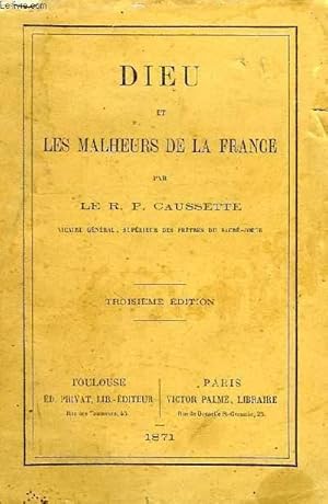 Seller image for DIEU ET LES MALHEURS DE LA FRANCE for sale by Le-Livre