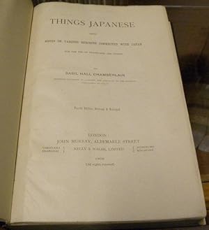 Immagine del venditore per THINGS JAPANESE venduto da Parnassus Book Service, Inc