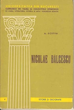 Imagen del vendedor de Nicolae Balcescu a la venta por Joy Norfolk, Deez Books