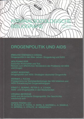 Bild des Verkufers fr Drogenpolitik und AIDS. Kriminalsoziologische Bibliografie 1989/Jg. 16. Heft 63/64. zum Verkauf von Bcher bei den 7 Bergen