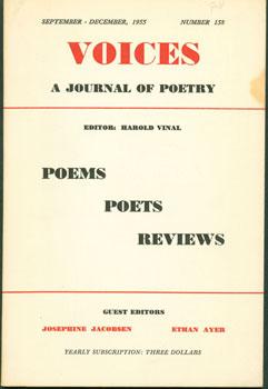 Bild des Verkufers fr Voices: A Journal of Poetry. September-December 1955. Number 158. zum Verkauf von Wittenborn Art Books