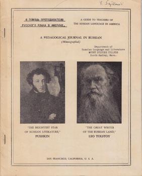 Imagen del vendedor de A Pedagogical Journal in Russian. A Guide to Teachers of the Russian Language in America. No. 57. a la venta por Wittenborn Art Books