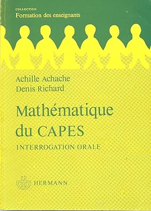 Image du vendeur pour Mathmatique du CAPES mis en vente par Pare Yannick