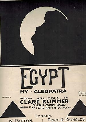 Egypt : My Cleopatra - Vintage Sheet Music