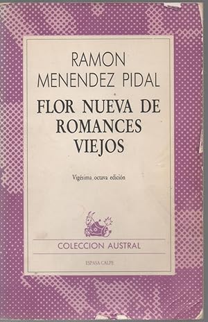Imagen del vendedor de Flor nueva de romances viejos a la venta por Libros Sargantana
