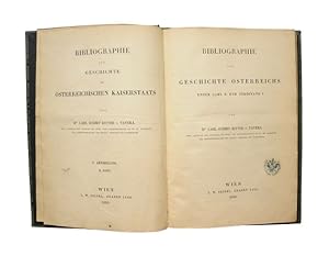 Bibliographie zur Geschichte Österreichs unter Carl V. und Ferdinand I. (= Bibliographie zur Gesc...