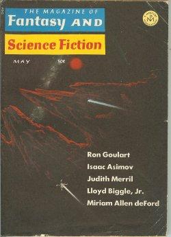 Imagen del vendedor de The Magazine of FANTASY AND SCIENCE FICTION (F&SF): May 1966 a la venta por Books from the Crypt