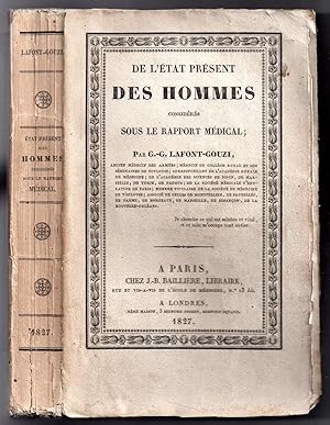 De l'état présent des hommes considérés sous le rapport médical