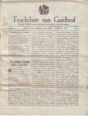 TEACHDAIRE NAN GAIDHEAL, Am Mart (March) 1933