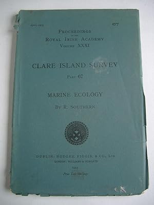 PROCEEDINGS OF THE ROYAL IRISH ACADEMY: VOLUME XXXI: CLARE ISLAND SURVEY PART 67: MARINE ECOLOGY.